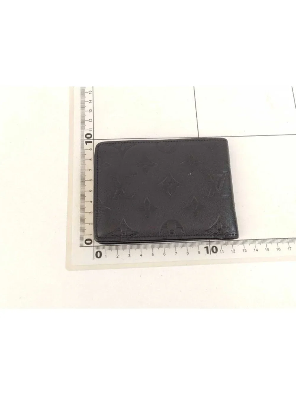 Louis Vuitton Bifold Wallet Portefeuille Multiple Black Monogram Shadow